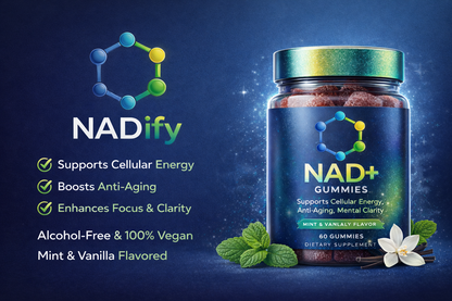 NADify NAD+ Gummies — 1000mg Nicotinamide Adenine Dinucleotide Supplement BUNDLING DISCOUNT FOR 2