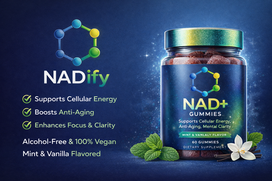 NADify NAD+ Gummies — 1000mg Nicotinamide Adenine Dinucleotide Supplement BUNDLING DISCOUNT FOR 2